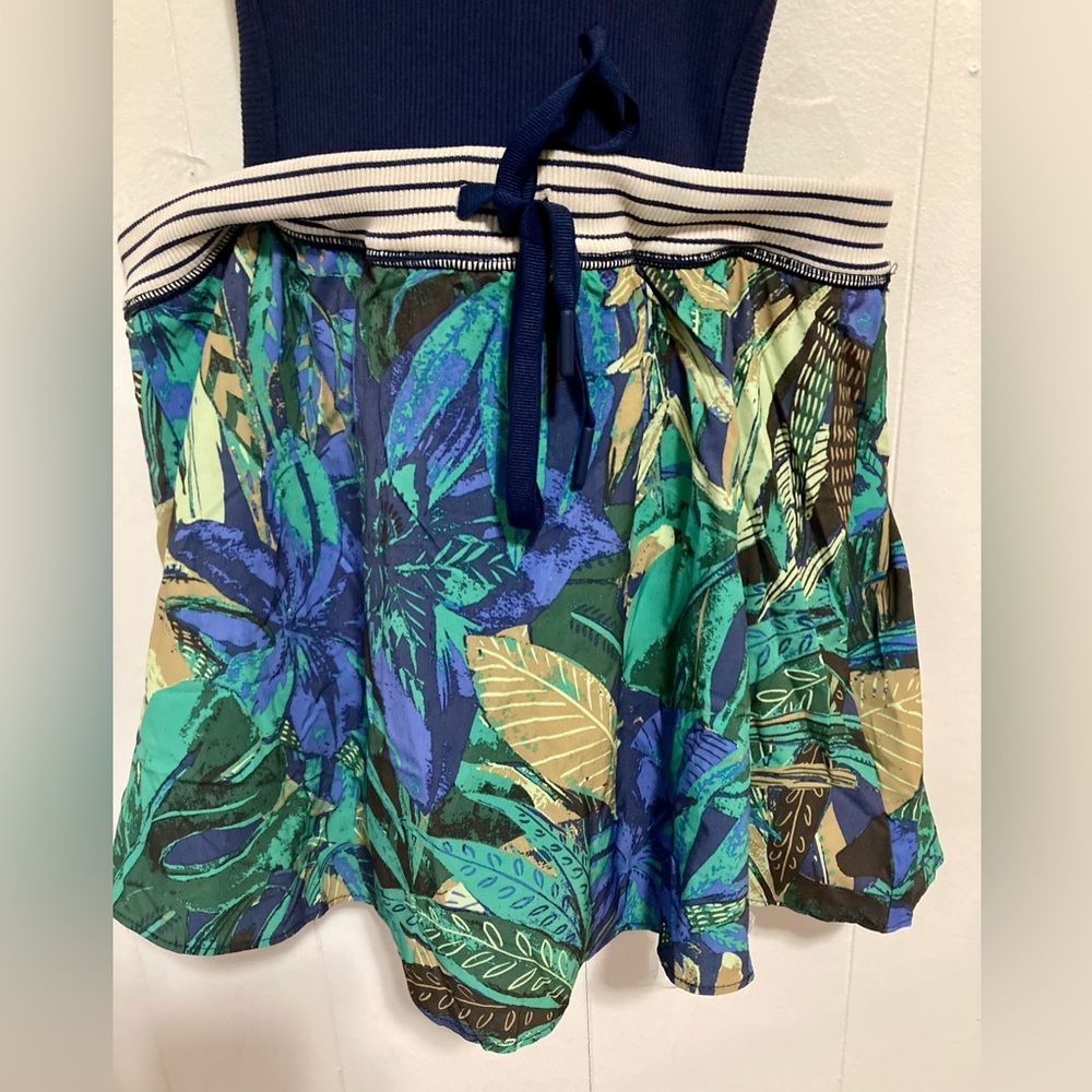 Aerie Active Romper Dress Mini Skort One Piece Tropical Cut Out Medium - Picture 6 of 13